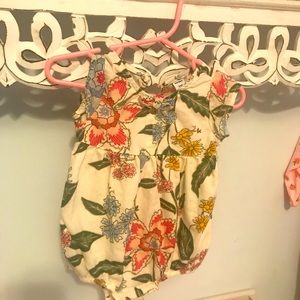 Floral bubble romper